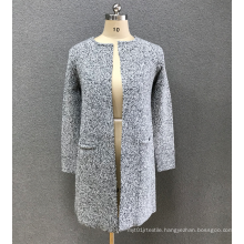 women`s  grey cardigan sweater